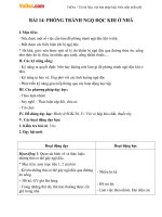 Giáo án Tự nhiên xã hội 2 bài 14