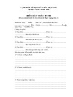 Biên bản thẩm định xây dựng nhà nhân ái