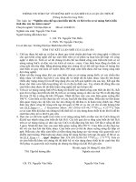 Luận án tiến sĩ nghiên cứu chế tạo cảm biến khí h2 và h2s trên cơ sở màng sno2 biến tính đảo xúc tác micro na (TT) 