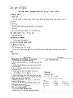   THỰC HÀNH sử DỤNG máy TÍNH CASIO 