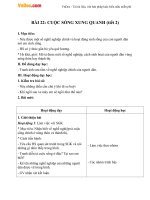 Giáo án Tự nhiên xã hội 2 bài 22