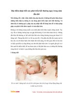 Đặc điểm nhận biết con phát triển bất thường ngay trong năm đầu đời