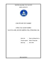 Công tác giảm nghèo tại xã ea hiu, huyện krông pắk, tỉnh đăk lắk 