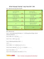 Đề thi Violympic Toán lớp 7 vòng 9 năm 2015 - 2016