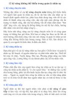 12 kỹ năng không thể thiếu trong quản lý nhân sự