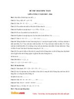 Đề thi Violympic Toán lớp 6 vòng 3 năm 2015 - 2016