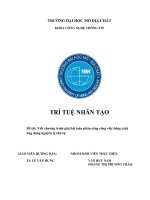 VIẾT CHƯƠNG TRÌNH GIẢI bài TOÁN PHÂN CÔNG CÔNG VIỆC BẰNG CÁCH ỨNG DỤNG NGUYÊN lý THỨ tự 