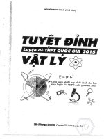 tuyệt đỉnh luyện đề môn vật lí