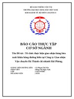 Tổ chức thực hiện giao nhận hàng hóa xuất khẩu bằng đường biển tại công ty giao nhận vận chuyển hà thành chi nhánh hải phòng 