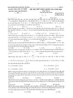 Đề thi thử THPT Quốc gia năm 2016 môn Vật lý trường THPT Chuyên Khoa học Tự nhiên, Hà Nội (Lần 3)