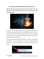 Cách xem lại mật khẩu Wifi đã lưu trên Windows