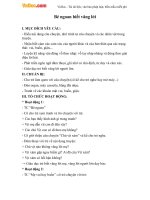 Giáo án mầm non đề tài: Bé ngoan biết vâng lời