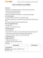 Giáo án Tự nhiên xã hội 2 bài 19