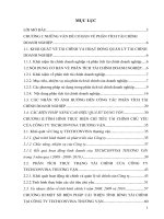 Phân tích một số chỉ tiêu tài chính căn bản và biện pháp nâng cao hiệu quả hoạt động tài chính của công ty TECHCONVINA thương vận 