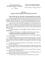 Báo cáo tổng hợp ý kiến đóng góp bộ luật dân sự sửa đổi