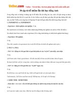 30 cặp từ dễ nhầm lẫn khi học Tiếng Anh