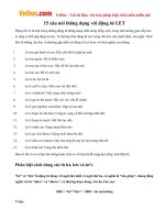 15 câu nói thông dụng với động từ LET