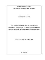 Xác định đồng thời một số kháng sinh quinolon trong tôm và nước nuôi tôm bằng phương pháp sắc ký lỏng hiệu năng cao 