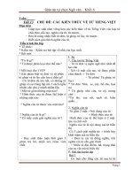 Giao an tu chon mon ngu van 6 ca nam