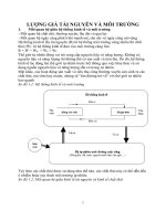 ĐỀ CƯƠNG ÔN TẬP MÔN LƯỢNG GIÁ TÀI NGUYÊN VÀ MÔI TRƯỜNG