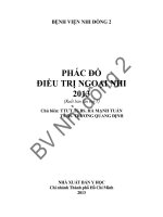phác đồ điều trị ngoại nhi