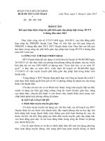 Báo cáo công tác giáo dục phát luật 6 tháng đầu năm