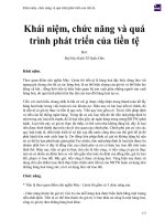 Khái niệm, chức năng và quá trình phát triển của tiền tệ