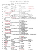 600 câu trắc nghiệm anh văn 3 có đáp án