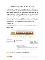 Cách sửa lỗi Wifi bị dấu chấm than màu vàng