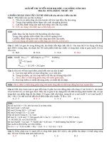 Giải chi tiết khối B năm 2012