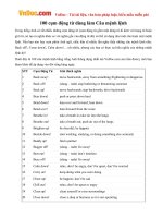 100 cụm động từ dùng làm Câu mệnh lệnh