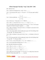 Đề thi Violympic Toán lớp 7 vòng 7 năm 2015 - 2016