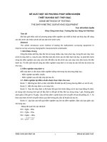 ĐỀ XUẤT một số PHƯƠNG PHÁP KIỂM NGHIỆM THIẾT bị KHẢO sát THỦY đạc 