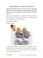 Những dấu hiệu lạ ở con chứng tỏ trẻ phát triển tốt