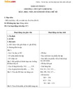 Giáo án Toán 3 chương 1 bài 1