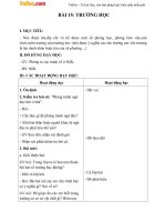 Giáo án Tự nhiên xã hội 2 bài 15