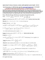 Một số kỹ năng sử dụng lượng liên hợp để giải phương trình - bất phương trình vô tỷ