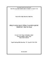 Phật giáo mật tông tại hàn quốc thời kỳ trung đại 