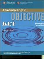 Cambridge KET student book