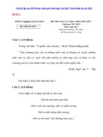 ĐỀ VĂN  Lớp 7 THCS VH ĐA HN