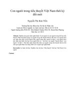 Con người trong tiểu thuyết Việt Nam thời kỳ đổi mới