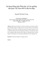 Sự dung thông giữa Phật giáo với tín ngưỡng dân gian Việt Nam thời kì đầu du nhập