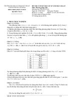 đề thi và đáp án môn phương pháp tính