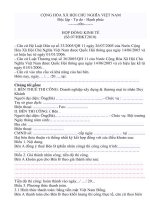 Hợp đồng kinh tế xay dung