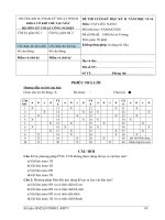 ĐỀ THI VÀ ĐÁP ÁN MÔN VẬT LIỆU NANO 1