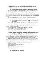 TÓM TẮT CÁC CÂU TRẢ LỜI TƯ TƯỞNG HỒ CHÍ MINH