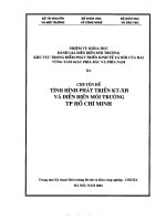Tình hình phát triển kinh tế xã hội và diễn biến  môi trường TP hồ chí minh 