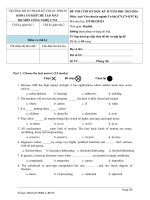 đề thi anh văn chuyên ngành cơ khí (có đáp án)