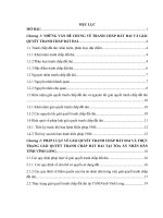 Tiểu luận:Giải quyết tranh chấp đất đai tại TAND địa phương