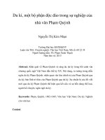 Du kí, một bộ phận độc đáo trong sự nghiệp của nhà văn Phạm Quỳnh